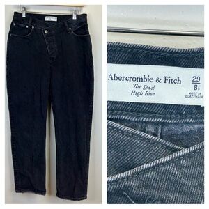 Abercrombie & Fitch Dark Denim The Dad High Rise Jeans 8 Short 29 Crossover